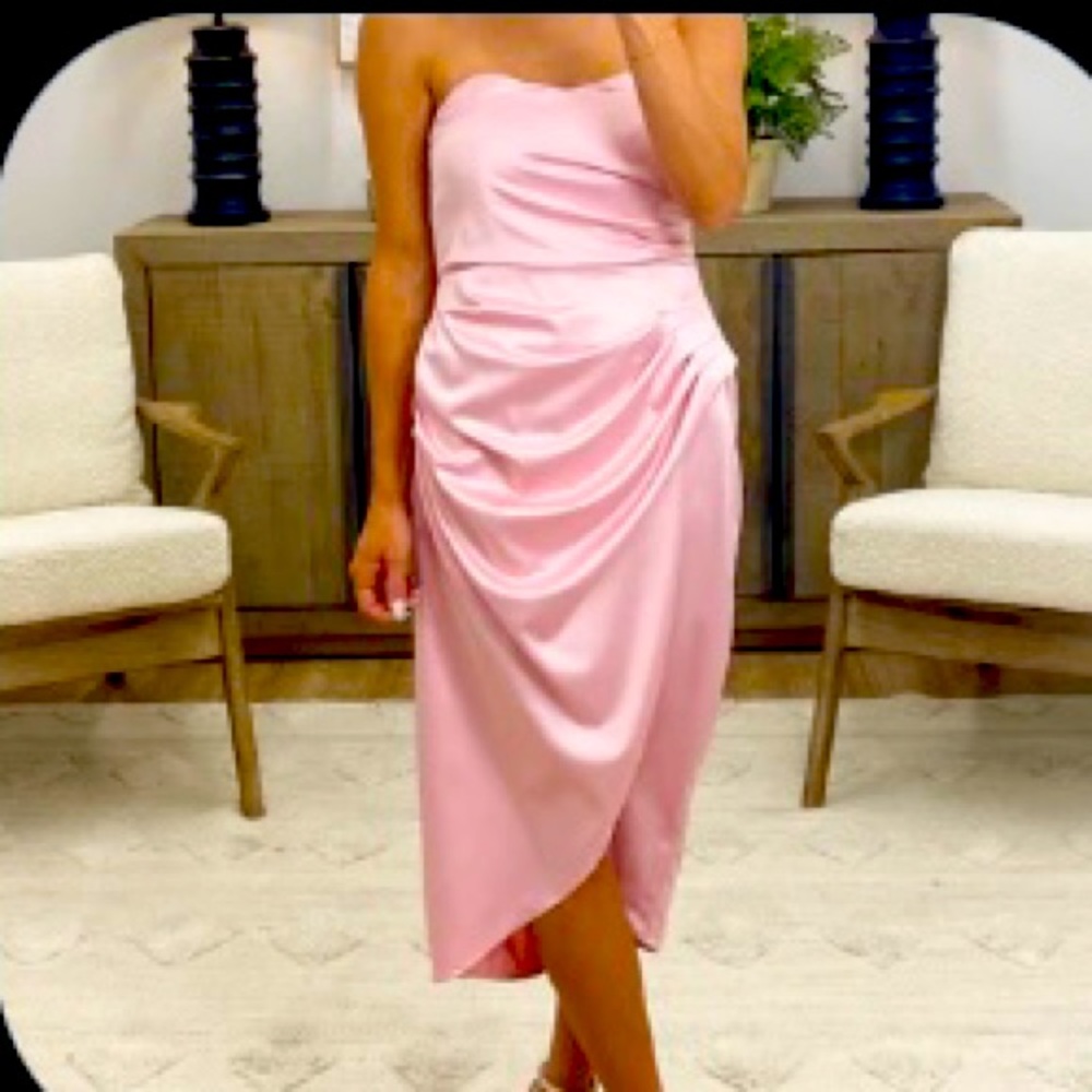 Pink Wrap Dress